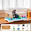 Paisagismo Acrílico para Aquário de Sala de Estar, Aquário de Mesa Transparente de Plástico Ecológico Ultra-Branco, Tanque para Tartarugas, Aquário para Peixes Betta