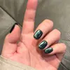 10 Piezas de Uñas Portátiles Hechas a Mano, Uñas Postizas de Alto Gama Ojo de Gato, Uñas Portátiles, Manicura Nueva, Estilo Popular de Douyin, Removibles
