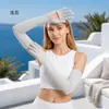 2026 Mangas de Hielo con Protección Solar para Mujer UPF50+ Seda de Hielo Largas Protección UV para Ciclismo y Conducir Pantalla Táctil Antideslizantes Mangas para Brazos Corte Holgado