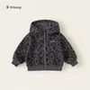 Bangxuan Huzhou Zhili ropa infantil chaqueta con capucha para niño elegante estampado de leopardo niño pequeño otoño holgada casual abrigo infantil