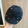 Gorra estilo coreano de pico de pato para bebé, boina de cinco puntas de moda para primavera y otoño, gorra hacia adelante nueva para bebés y niños pequeños, sombrero para el sol