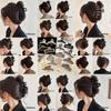 Pinza de Agarre para Mujer Otoño e Invierno Grande para el Cabello Pinza de Tiburón Horquilla Clip para la Parte Posterior de la Cabeza Adorno para el Cabello 2024 Nuevo Sensación de Alta Gama Horquilla
