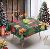 Mantel de Navidad Rojo Festivo Decorativo Tela Sala de Estar Ambiente Navideño Mantel Comedor Mesa de Centro Mantel Rectangular