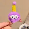 Grampo de cabelo de boneca de pelúcia fofa para crianças, presilha superior feia e fofa, grampo de cabelo de bico de pato engraçado, presilha lateral para franja de outono e inverno, acessório de cabelo