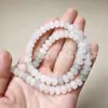 Jade de Tianshan Cuentas Sueltas Pulsera de Hielo de Jade Cuentas Redondas Semi-Terminadas Accesorios para Joyería DIY Venta al por Mayor Accesorios de Cuentas Sueltas Naturales