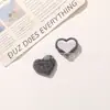 Exquisite Outono e Inverno Simples Veludo Brilho Fino Botões de Coração Acessórios DIY Botões para Bolsa Acessórios para Capa de Celular Roupas Atacado