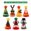 Chapéus de Feltro de Papai Noel de Natal Transfronteiriços Suprimentos Decorativos Atacado Chapéus de Feltro Feitos à Mão DIY