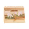 Calendario de Escritorio Estilo Chino Año de la Oveja 2027 Calendario con Logo Personalizado Pedido de Calendario Personalizado Creativo de Negocios Adorno de Escritorio de Gama Alta Calendario Semanal Hueco