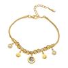Pulseira para Mulheres Nova Aço Titânio Redonda Colorida Aço Inoxidável Nicho Design High-End Moda Pulseira Versátil Pulseira