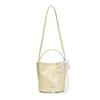 Bolsa Saco Minimalista Estilo Coreano para Mulheres, Novo Modelo 2026, Bolsa Transversal Brilhante Estilosa, Bolsa de Ombro Fashion e Tendência