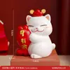 Enfeites de Gato da Sorte Desenho Animado em Resina Artesanato Sala de Estar Quarto Entrada Escritório Mesa de Trabalho Presente de Aniversário para Outros