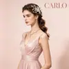 Nueva horquilla de perla, accesorios para el cabello de estilo antiguo hanfu, elegante tocado de novia Xiuhe, palillos chinos en forma de U tejidos a mano para niña