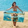 [Millones en Stock] Toalla de Playa de Secado Rápido Amazon, Toalla de Baño Absorbente de Terciopelo de Doble Cara, Toalla Impresa de Doble Cara que No Suelta Pelusa