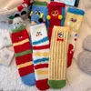 Calcetines de Media Pantorrilla con Dibujos Animados Lindos YOUJIAXIU para Mujer, Calcetines para el Piso del Hogar, Calcetines Gruesos para Dormir para Mujer, Nuevo Producto Transfronterizo