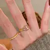Anillo de Calabaza Qi Púrpura Este Viene Anillo para Dedos Femenino Diseño de Nicho Ins Estilo Chino Nuevo Moda Esmalte Temperamento Retro Estilo Nacional Anillo
