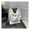 Bolsa de Tela de Pana Texturizada Gran Capacidad Nueva 2025 Bolsa de Compras Informal Clase Ropa de Trabajo Sencilla Bolso Cruzado Tote