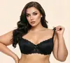 Lingerie Sexy Preta de Renda Vazada, Sutiã Romântico Estilo Francês para Seios Grandes, Liquidação de Baixo Preço de Excedente de Exportação