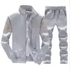 Traje Bordado de Moda Nacional Otoño e Invierno Ropa Casual Chaqueta de Traje para Adolescentes Hombres INS Ropa Exterior Escudo Traje de Dos Piezas para Hombres