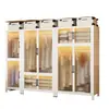 Armario de acero de estilo moderno para ropa de bebé, estable y duradero, a prueba de polvo, colgable, armario modular con almacenamiento compartimentado