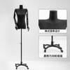 Maniquí de Medio Cuerpo para Mujer con Hombros Rectos Negros, Accesorios de Exhibición para Tienda de Ropa, Maniquí de Cuerpo Completo para Ventana