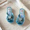 Sandalias de tacón alto para niñas, Pantuflas para niños, Zapatos de princesa, Moda de verano 2026 Nuevo estilo, Pantuflas para niños pequeñas y medianas, Nuevo estilo