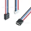 Enchufe hembra de socket con orificio fijo de 2 pines Tipo-C de doble oreja con terminales, conector hembra de carga de batería de litio LN-004