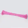 Cuerda de Poliéster de Colores Cuerda Redonda con Núcleo de Poliéster Cuerda Decorativa Hecha a Mano para Manualidades Tendedero Cuerda de Fijación para Tienda Cuerda de Amarre
