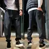 Pantalones Casuales de Moda para Hombre Estilo Lavado Desgastado Tendencia Otoño Nueva Llegada Color Sólido Joggers Deportivos de Peso Pesado