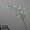 Nova Decoração de Casa Estilo Chinês com Flores Pequenas em Bola de Salgueiro Nevado Artificial de Caule Único para Exibição na Sala de Estar e Mesa de Jantar, Flores Artificiais Falsas e Galhos Secos