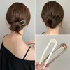 Acessórios de Cabelo em Acrílico, Novo Pente de Cabelo em Forma de U Estilo Chinês, Doce e Versátil, Presilha de Cabelo Moderna, Pente de Cabelo Simples e Elegante