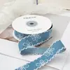 Fita de Jeans Estampada com Borda Serrilhada 25mm40mm com Borda de Meia-Lua, Acessórios de Cabelo Laço Feito à Mão, Acessórios para Headwear, Sapatos e Roupas