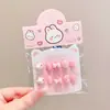 Pegatinas de Uñas Portátiles Infantiles Especiales de Dibujos Animados Lindas para Niñas, Set Exquisito Seguro y No Tóxico