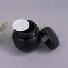 Botella Negra de Crema 100g Botella de Mascarilla de Barro 50g Botella de Vidrio Esférica Botella de Mascarilla Delineadora 30g Botella de Boca Ancha