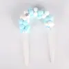 Nuevo y hermoso adorno para pastel de arco de bola de pelo, inserto, estilo Ins, banderín para pastel de luna llena de bebé de un año