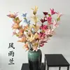Flor Artificial Rama Larga Orquídea Fengyu Boda Flor de Seda Flor Falsa Flor Orquídea Salón de Bodas Fila de Flores Arte Floral Material de Flor Artificial Orquídea Fengyu