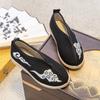 Zapatos Hanfu para Niños Zapatos de Tela Antiguos del Viejo Pekín Zapatos para Ropa Antigua Infantil Zapatos a Juego para Traje Tang Hecho a Mano de Bebé Falda de Cara de Caballo