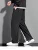 Pantalones casuales holgados de estilo coreano para hombre, pantalón de pierna ancha, a la moda, combinable con todo, de verano, con colgante fino, novedad de 2023