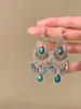 Pendientes de gota con incrustaciones de diamantes transfronterizos europeos y americanos, pendientes de lujo de alta gama, accesorios para orejas de moda de nicho, venta al por mayor desde fabricante de Yiwu