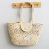 Bolso Cesta Tejido de Verano Nuevo Minimalista de Moda Bolso de Mano Hombro Axila Bolso Tote para Mujer