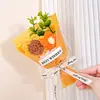 Día del Maestro Día de San Valentín Regalo Ramo Tejido Lana Girasol Pompon Pequeño Ramo Flores Girasol Flores Falsas