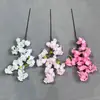 Decoração de Casamento Artificial de Cerejeira com 4 Galhos Ramos de Cerejeira em Camadas Flores de Pessegueiro de Seda Flores Decorativas Atacado para Casamento Flores para Arranjo de Chão