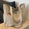 Bolsa de Lona para Mujer, Gran Capacidad, Otoño e Invierno 2026, Bolso de Hombro Versátil, Bolsa de Tela, Bolso Tote para Viajar al Trabajo, Estilo Moda Callejera