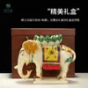 Elefante de Cerâmica Tang Sancai Artesanato Enfeites para Decoração de Casa Sala de Estar Entrada Presentes de Inauguração Casa Nova