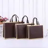 Bolsas de Tote para Ropa de Tela No Tejida, Bolsas de Regalo Laminadas, Bolsas de Compras Promocionales, Bolsas al por Mayor para Tiendas de Ropa con Base y Laterales