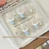 Decoraciones Suaves Esculpidas para Uñas Estilo Francés con Falda, Tendencia Popular en Línea, Accesorios de Encaje Simples y Versátiles para Uñas DIY al por Mayor