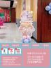 Decoração de aniversário de gêmeos gêmeos cena decoração menino e menina bebê lua cheia balão festa KT placa fundo parede