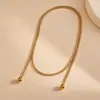 Collar Europeo y Americano Transfronterizo de Cadena Metálica en Capas Estilo Claro y Frío Estilo Indiferente Cadena para Clavícula Lujo Ligero Sensación de Alta Gama Accesorios de Joyería Venta al por Mayor