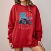 Sudadera de Cuello Redondo de Comercio Exterior Transfronterizo con Estampado de Monster Truck Americano, Venta al por Mayor para Comercio Electrónico Amazon y Wish