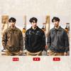 Sudadera Retro Americana de Peso Pesado 380g para Hombre, Camisa Polo Casual de Manga Larga para Otoño para Hombre, Nuevo Estilo Holgado 2026 para Hombre