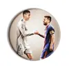 Estrela da Copa do Mundo Ronaldo Messi Acessórios de Futebol Broche Emblema